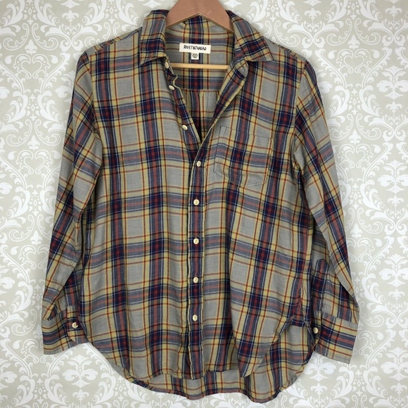 Madewell Rivet Thread Cargo Workshirt Rhoda Plaid - Picture 2 of 8